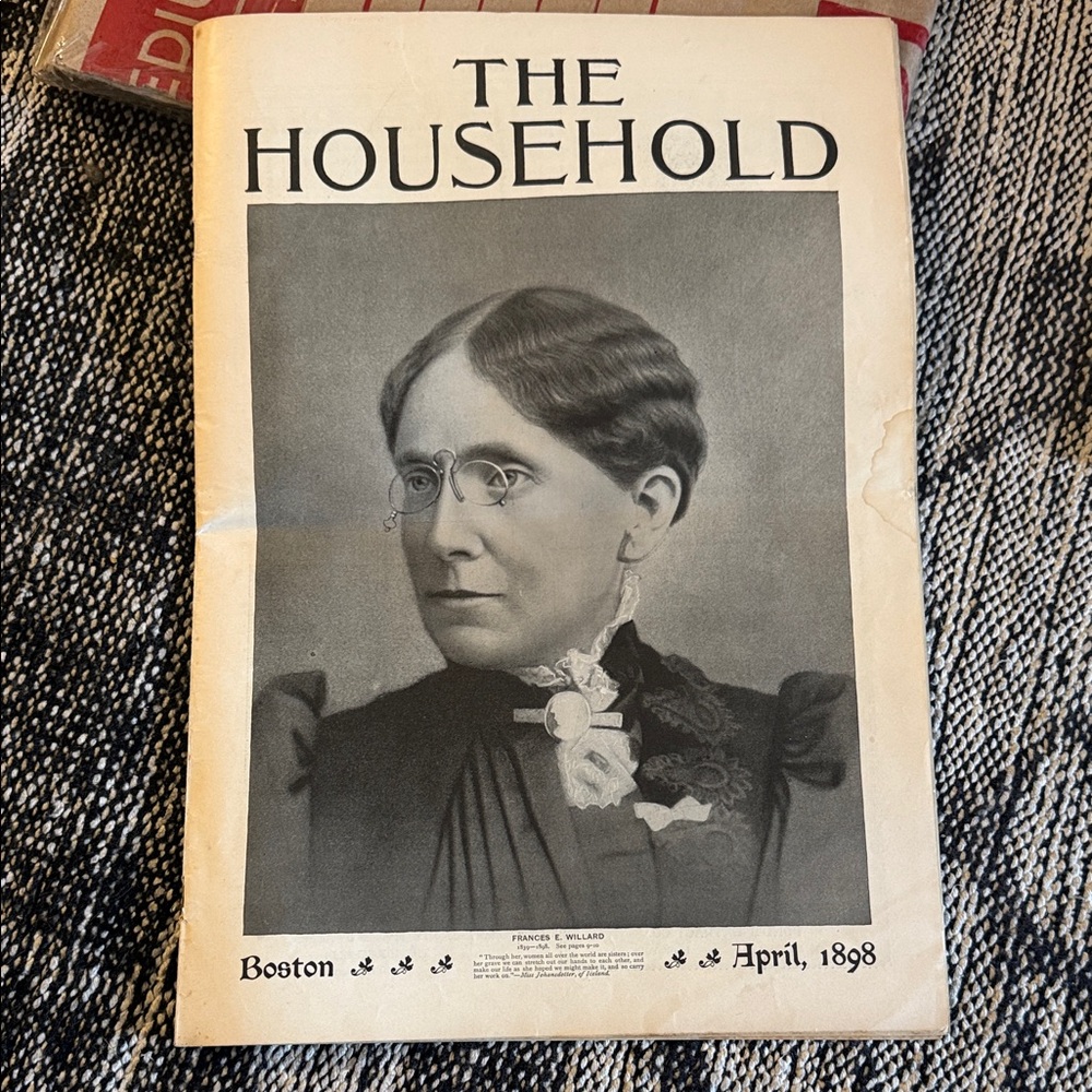 Antique 'The Household' April 1898 Magazine